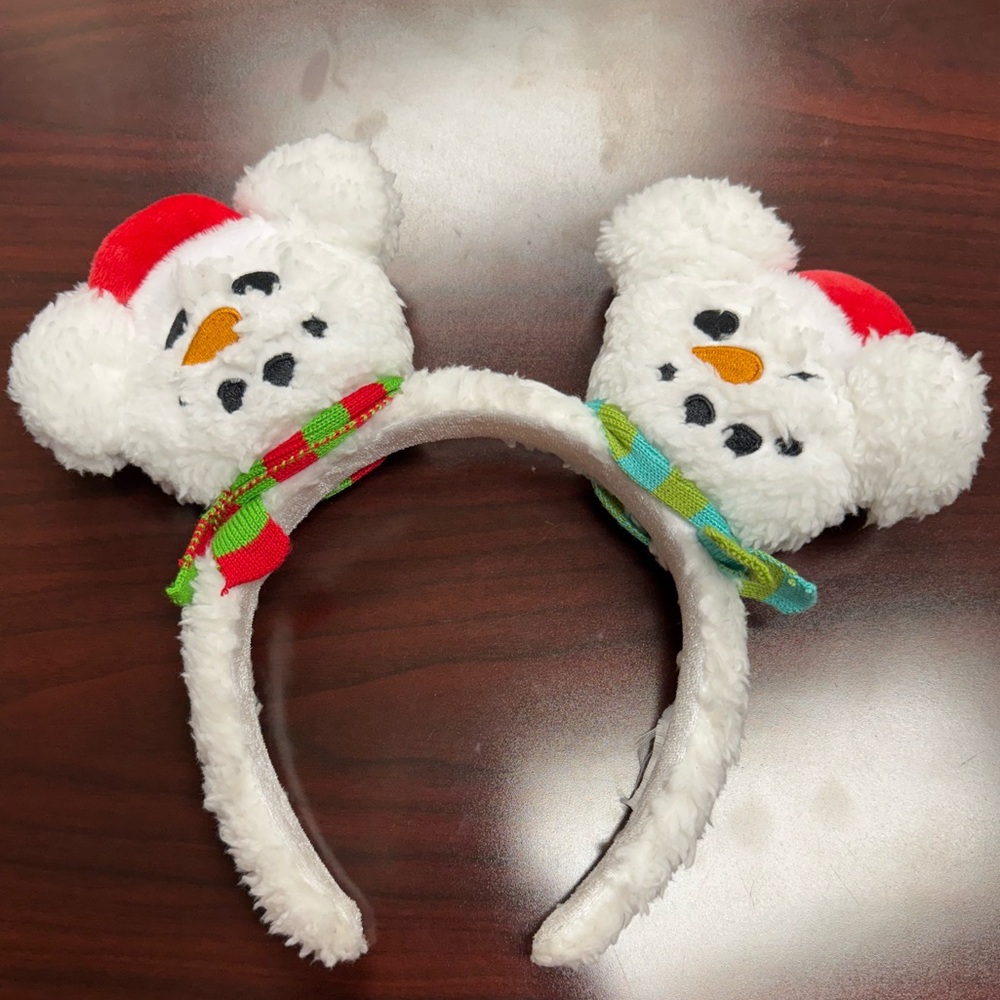Disney Mickey Mouse snowman holiday ear headband